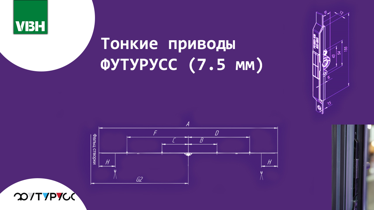 Тонкие приводы ФУТУРУСС (7.5 мм) компактность и надежность